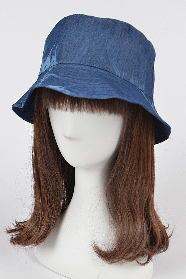 SWIRL BUCKET HAT/AMH1600 Dark Denim - ShoeNami