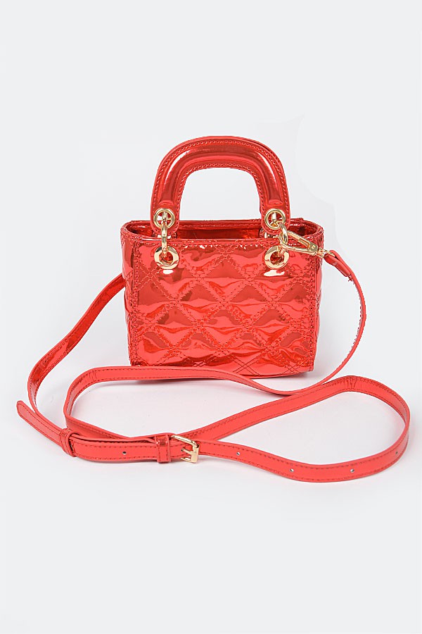 METALLIC LIL STUFF BAG/HMC1140 Red - ShoeNami