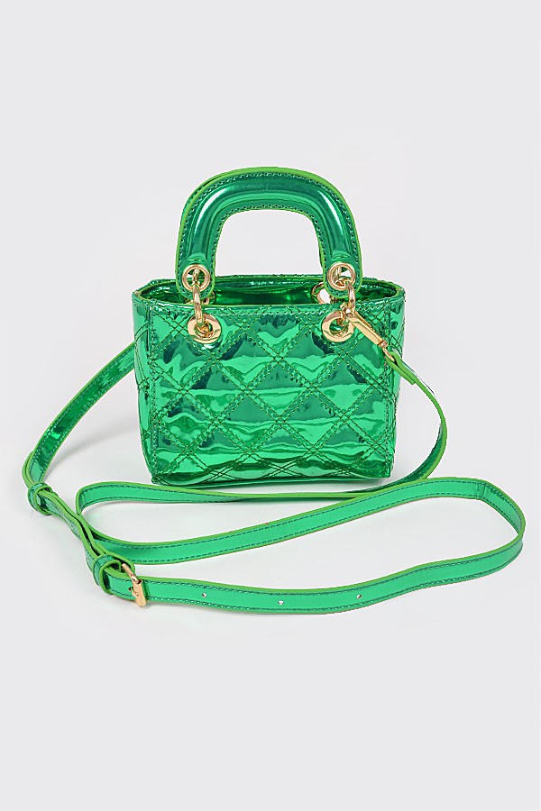 METALLIC LIL STUFF BAG/HMC1140 Green - ShoeNami