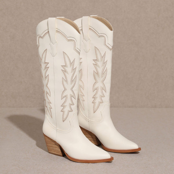 INDIGO White Cowboy Boot