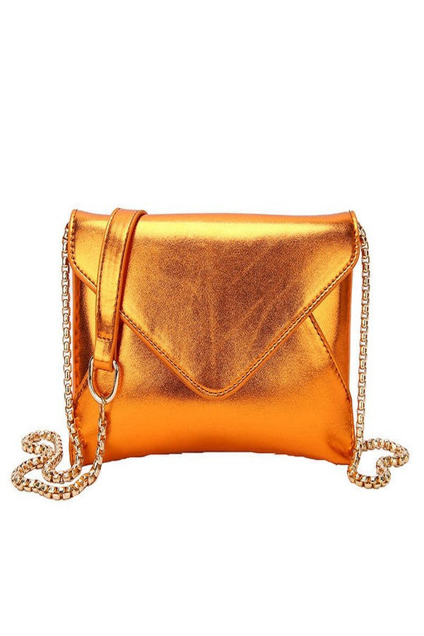 DONNA BAG/2217 Orange Metallic - ShoeNami