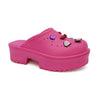 KLARAH-07 WITH CHARMS Fuchsia Pink - ShoeNami
