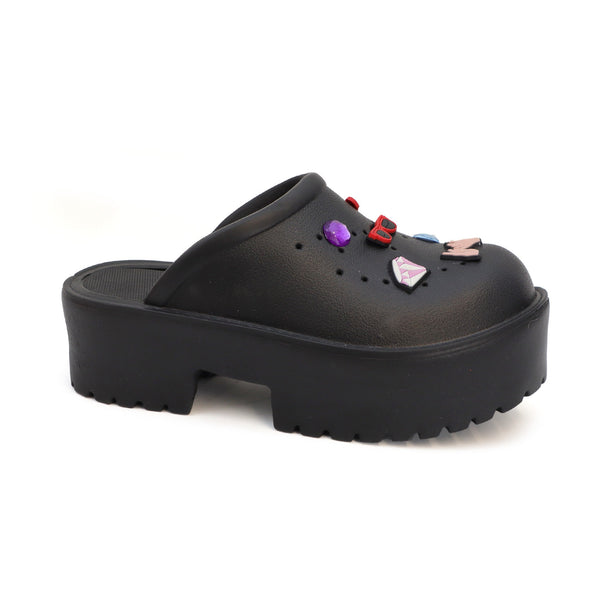 KLARAH-07 WITH CHARMS Black - ShoeNami