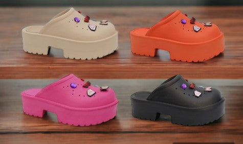 KLARAH-07 WITH CHARMS Fuchsia Pink - ShoeNami