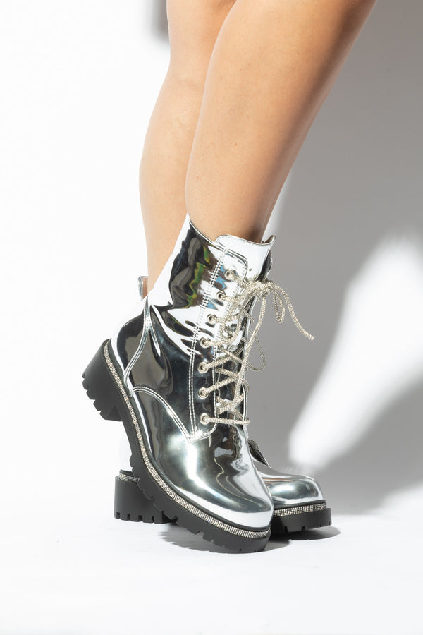 SET BACK Silver - ShoeNami