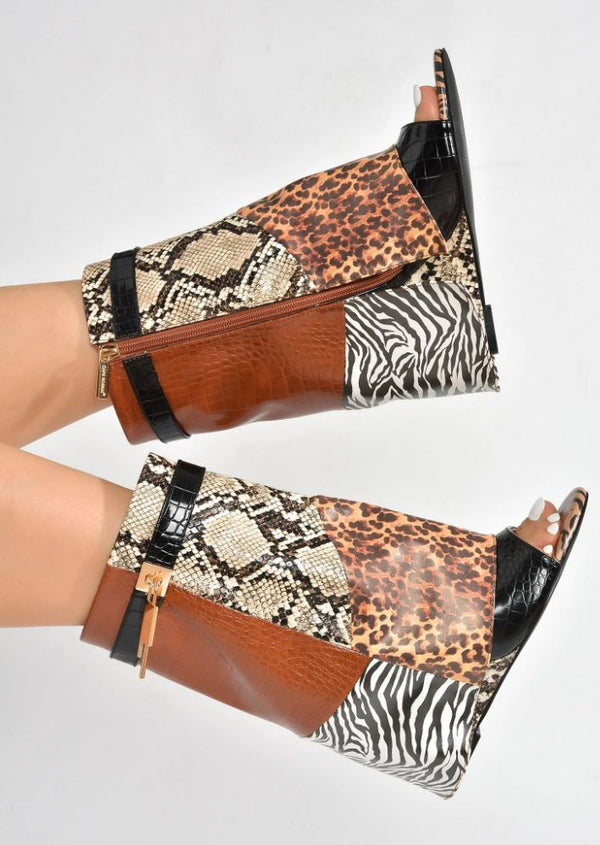 BETTERBABE Multi Animal Snake Zebra - ShoeNami