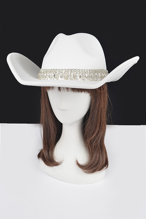 OLD TOWN FEDORA HAT/AMH1765 White - ShoeNami
