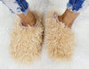 Wild Diva COOLIO-02 Camel
- Camel Faux Fur / Shearling
- Cozy Slip-On Slippers
- Stitching Detail
- Also Available in Black, White
- Whole Sizes Only