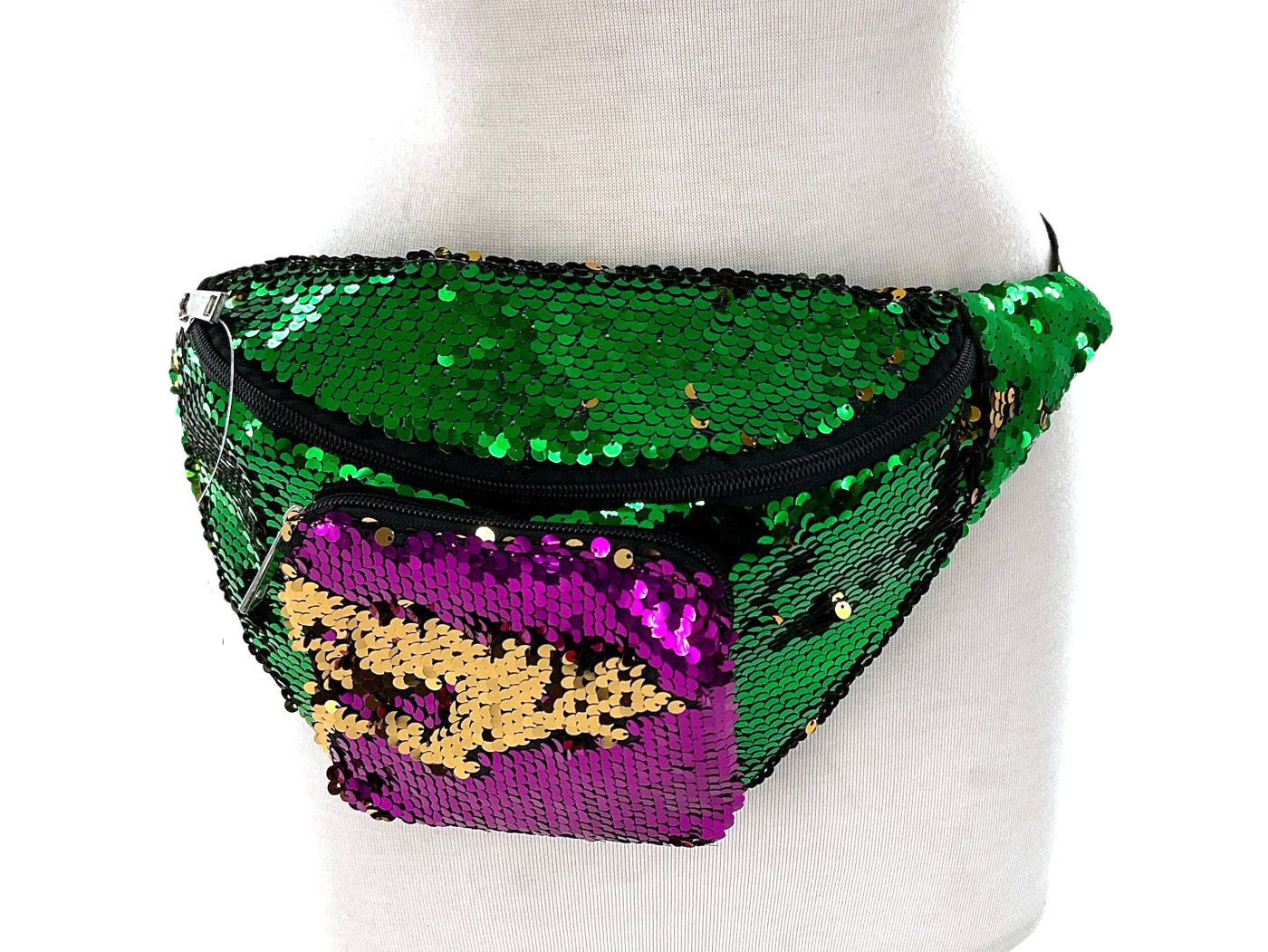 MARDI GRAS FLIP SEQUIN FANNY PACK - ShoeNami