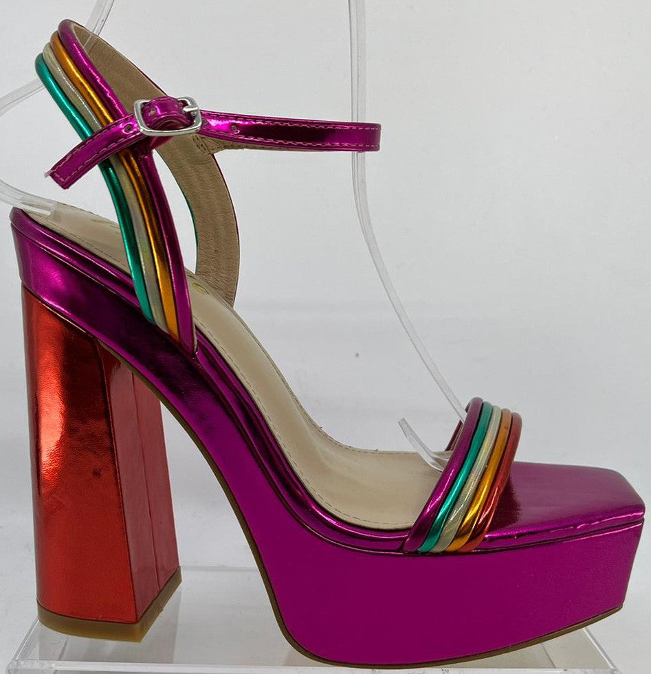 RETRO-01 Fuchsia Pink Multi - ShoeNami