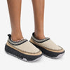 THE HEAT Sand Nude Faux Suede Slip On Clog - Closed Toe