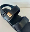 GIBSY-21
- Black faux leather
- Open Toe
- Double Strap
- Slingback sandal
- Flatform Sole, Approx. 1"
- Whole Sizes Only
