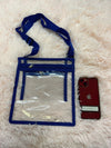 DOLLY CROSS BODY BAG CLEAR AND BLUE