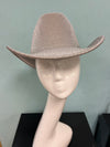 JESSIE Shiny Cowboy Hat White/Silver