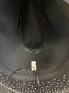 DIVA RHINESTONE COWBOY HAT black