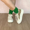 EVANDER-1 Tan Print Platform Sneaker - Low Top - Lace Up