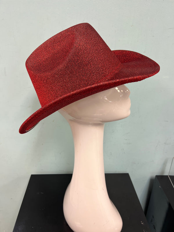 JESSIE Shiny Cowboy Hat Red
