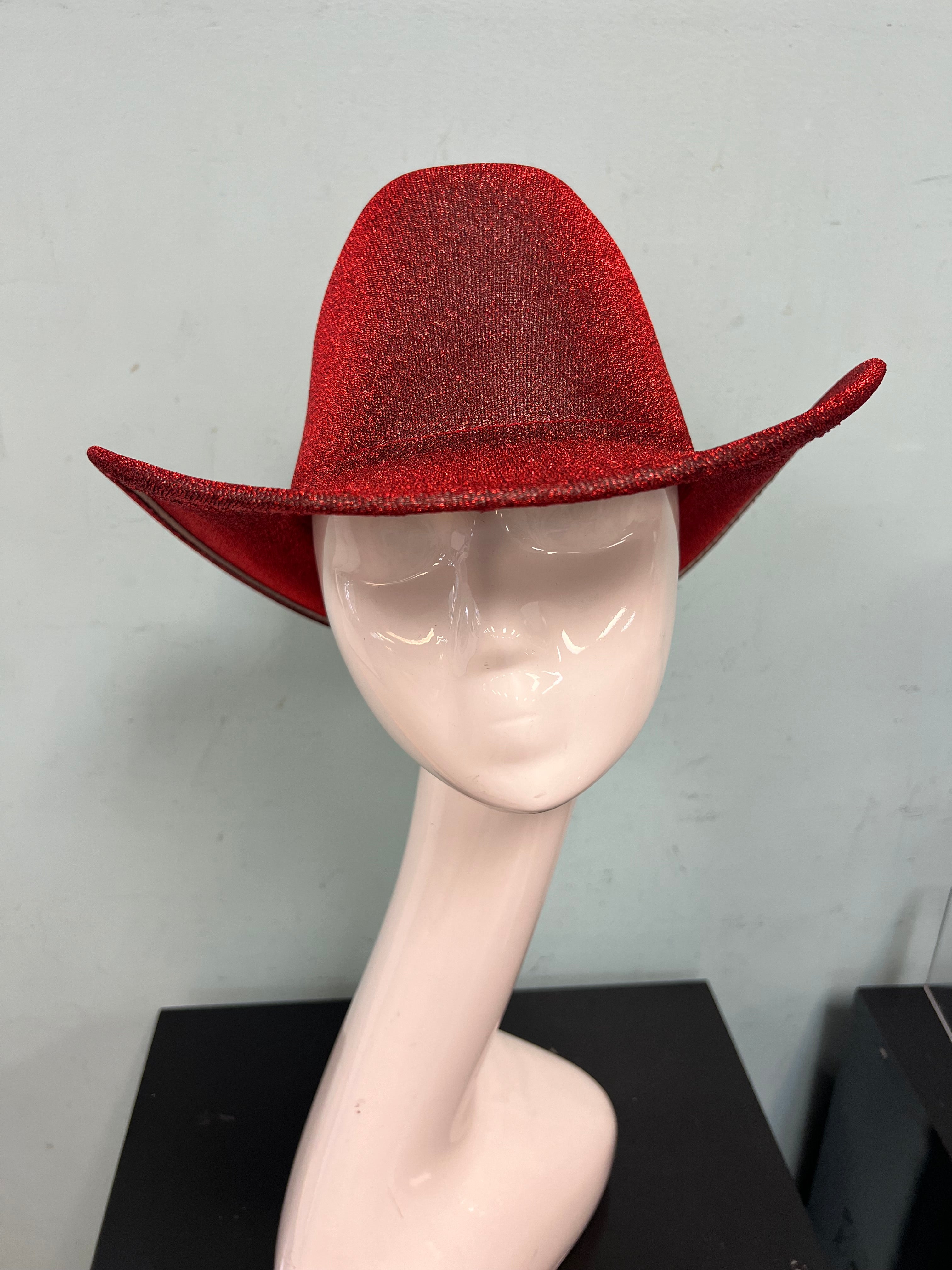 JESSIE Shiny Cowboy Hat Red