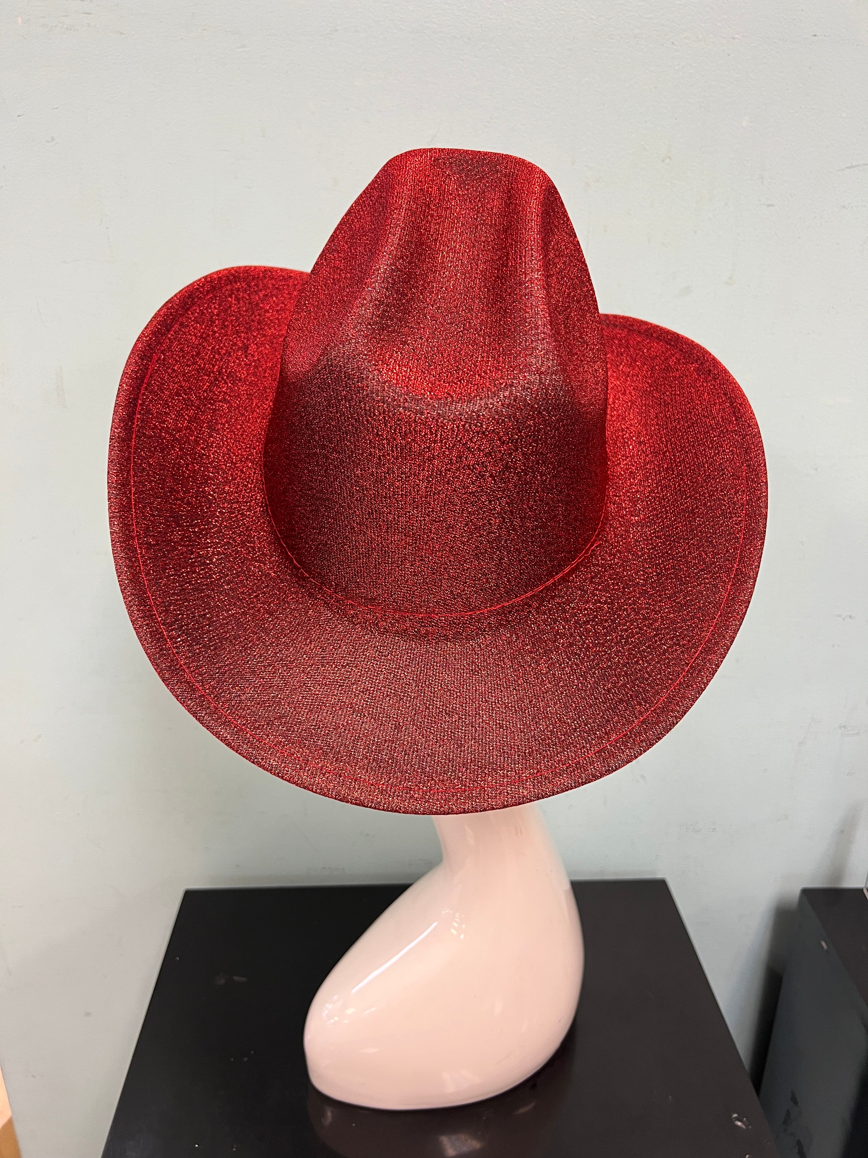 JESSIE Shiny Cowboy Hat Red
