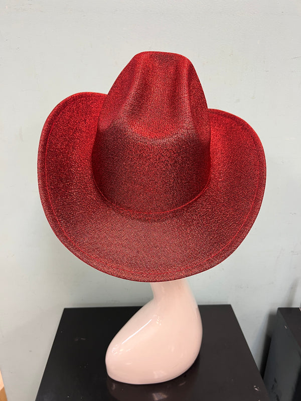 JESSIE Shiny Cowboy Hat Red