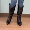 ARIZONA/2025
- Black Vegan Leather
- Knee High Cowboy Boot
- Western Styling with Stitching Detail
- Inner Half Zipper Closure
- Pointy Toe
- Cone Block Heel, Approx. 3"