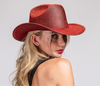 JESSIE Shiny Cowboy Hat Red