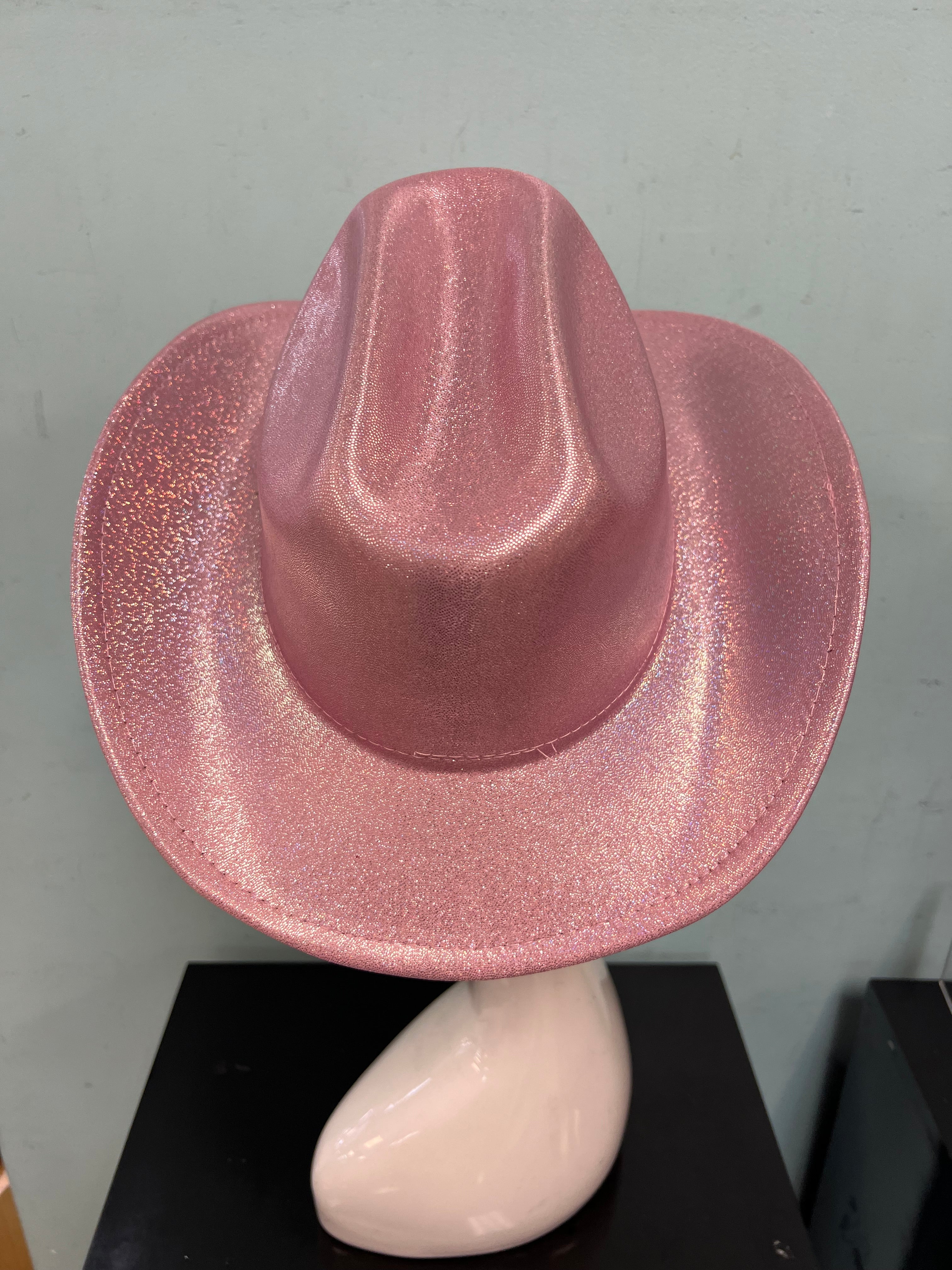 JESSIE Shiny Cowboy Hat Pink
