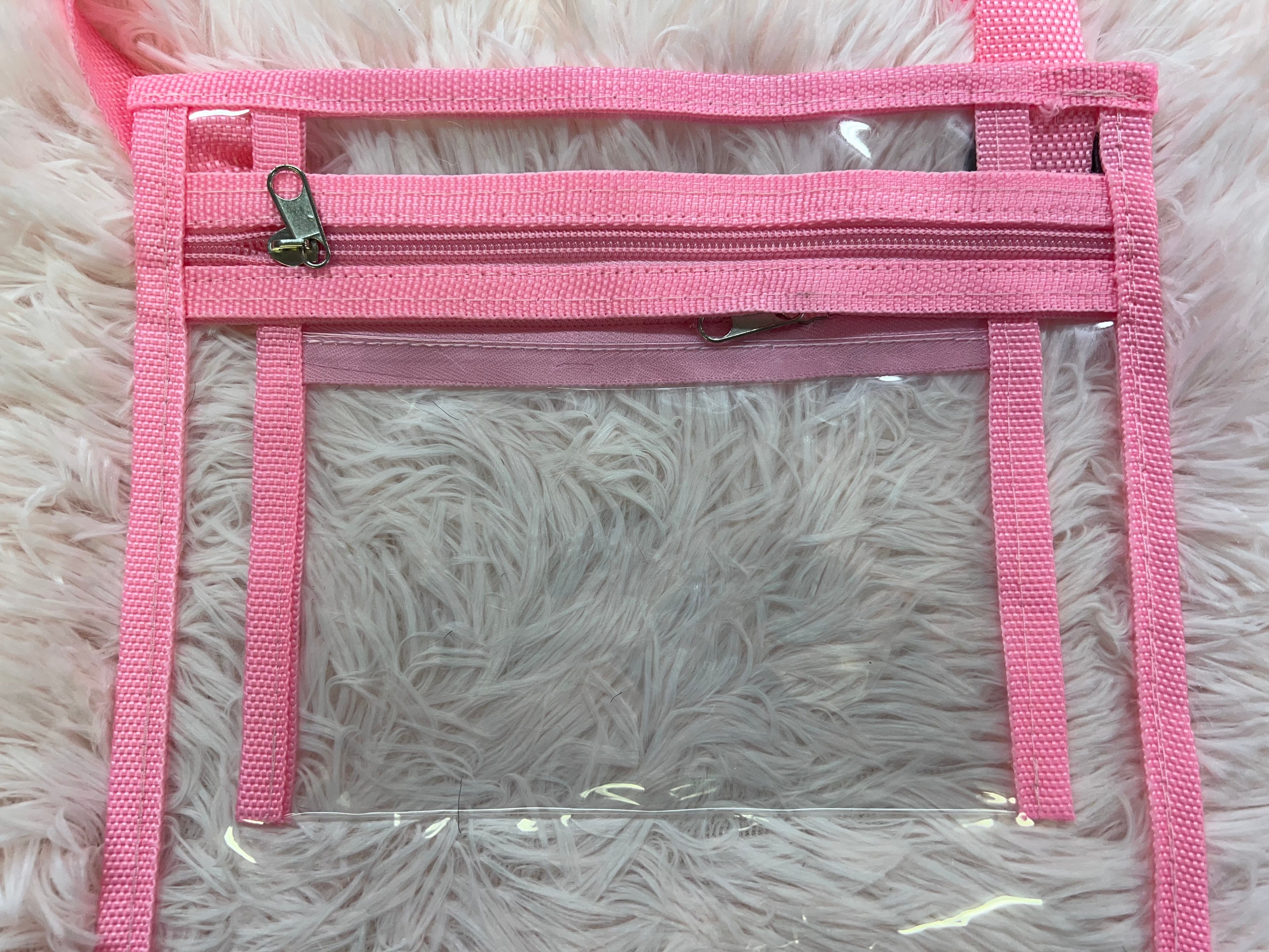 DOLLY CROSS BODY BAG CLEAR AND PINK