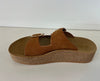 BREDA-02 whisky brown
- Whiskey Brown Sandal
- Open Toe
- Double Buckle Detail
- Slip-On Slide
- Flatform Sole, Approx. 1.5"