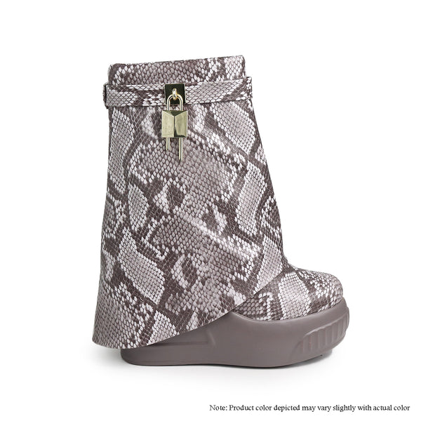 BROOK-1 Python Snake Grey - ShoeNami