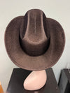 Jessie Shiny Cowboy Hat Black