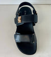 GIBSY-21
- Black faux leather
- Open Toe
- Double Strap
- Slingback sandal
- Flatform Sole, Approx. 1"
- Whole Sizes Only