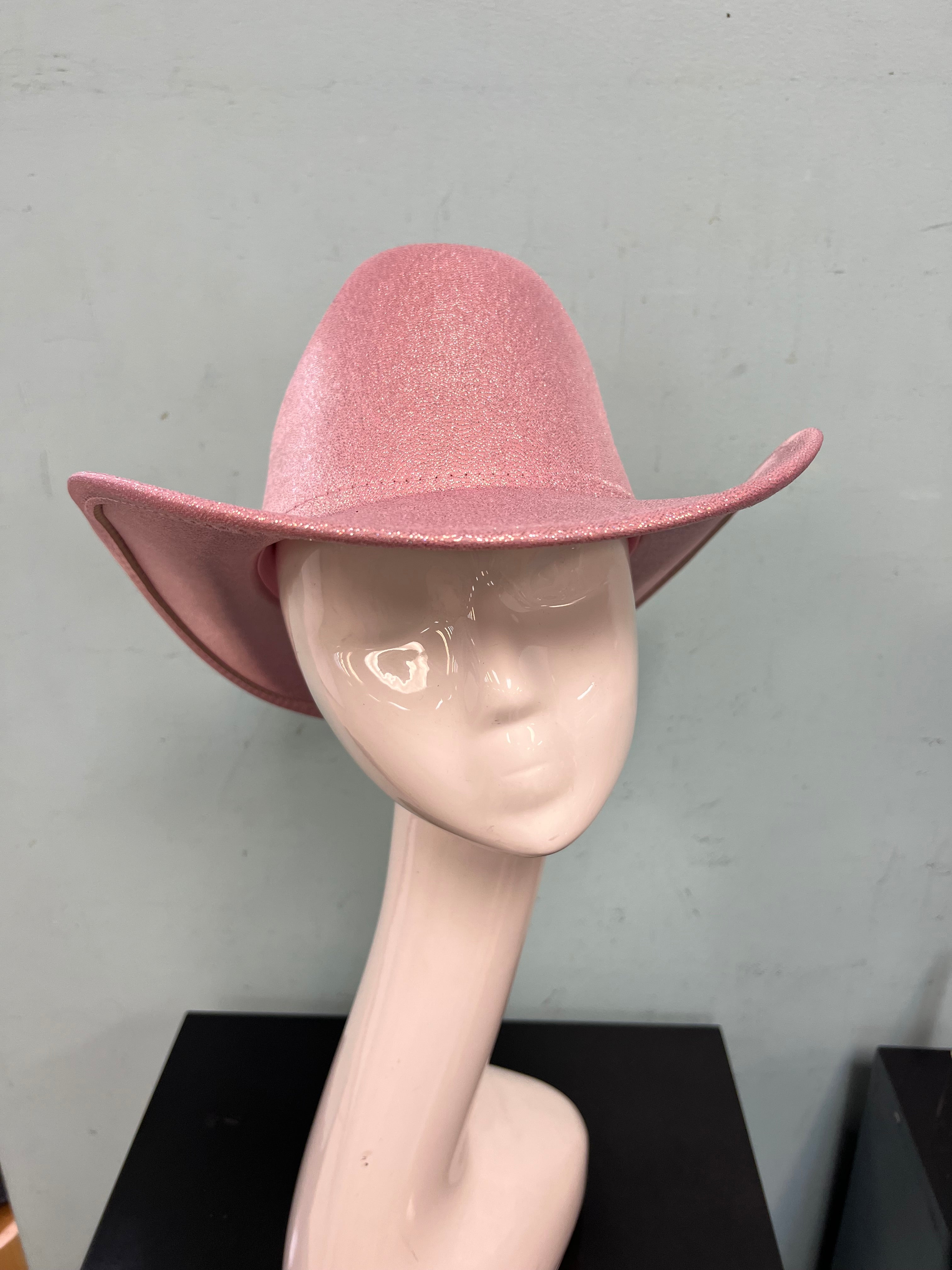 JESSIE Shiny Cowboy Hat Pink