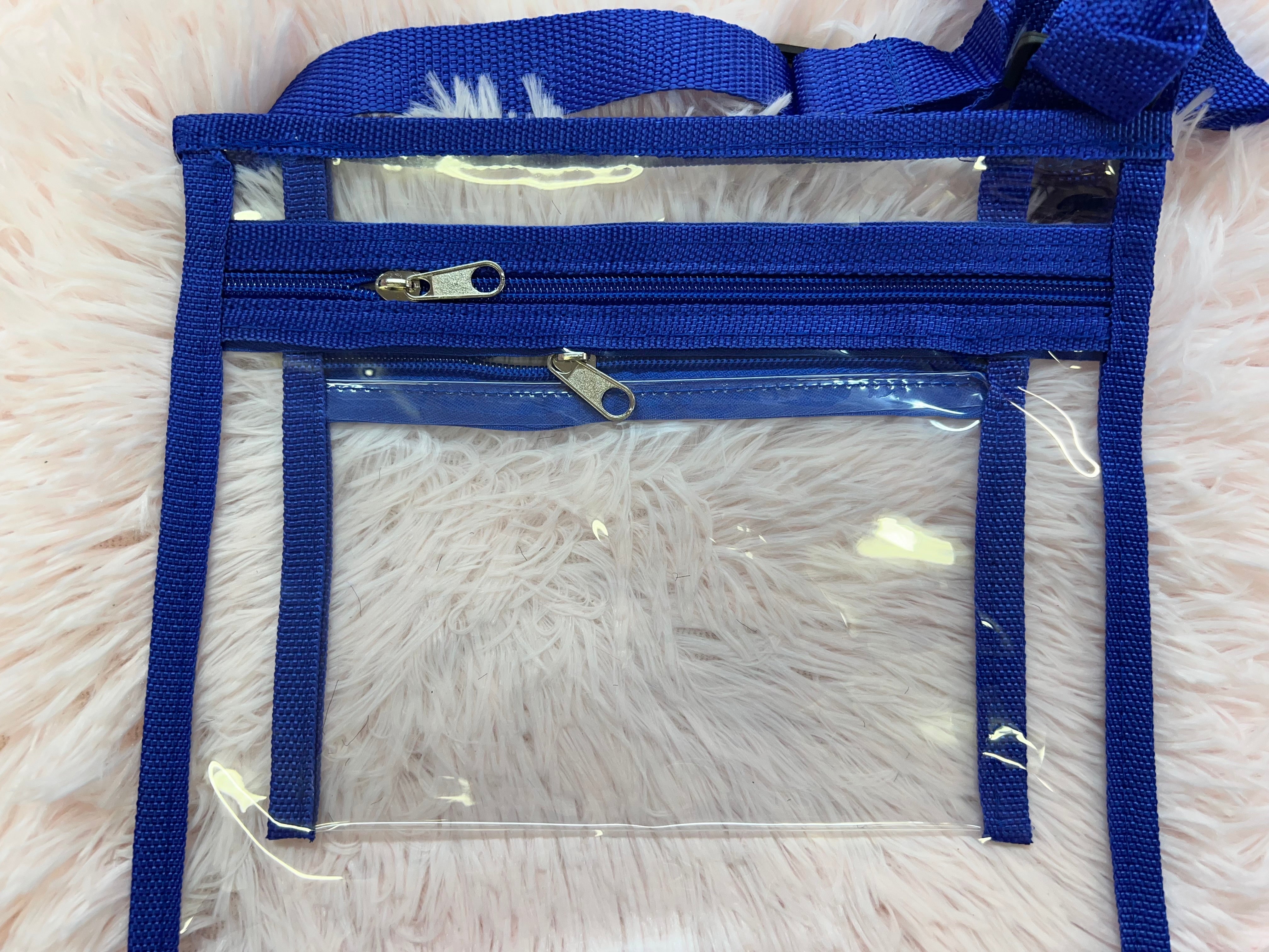 DOLLY CROSS BODY BAG CLEAR AND BLUE