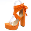 MIA-32A Orange Faux Suede