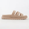 GINO-24
- Nude Tan Sandal
- Open Toe
- Cutout Vamp Detail
- Slip-On Slide
- Flatform Sole, Approx. 1"
- Whole Sizes Only