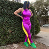 FRINGE METALLIC MARDI GRAS LEGGINGS - ShoeNami