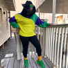 COLORBLOCK MARDI GRAS SWEATER/VT81096 - ShoeNami