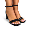 INES-5
- Black Faux Leather
- Block Heel
- Ankle Strap