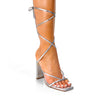 PAULITA-1 Silver Faux Leather