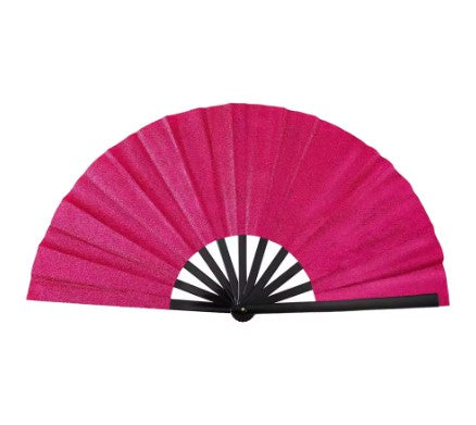 SHIMMER METALLIC FAN FUCHSIA PINK