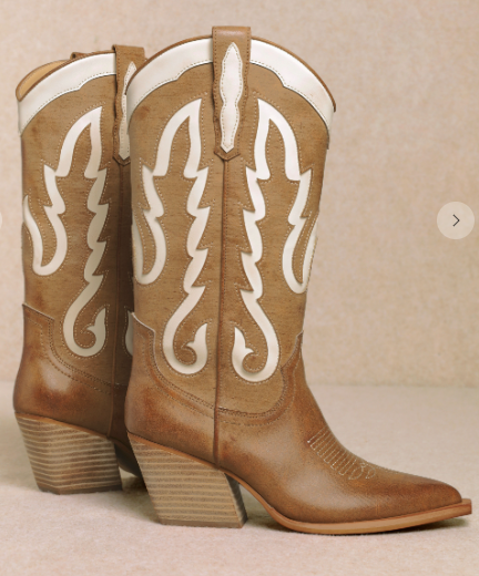 IDA Camel Tan Cowboy Boot