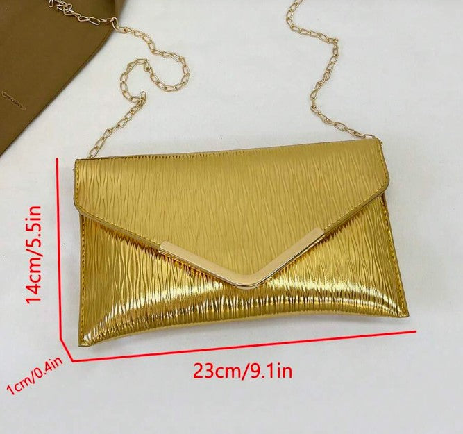 SUNLIGHT CLUTCH BAG GOLD