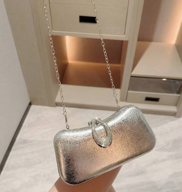 SUSSIE CLUTCH BAG SILVER