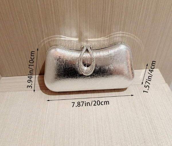 SUSSIE CLUTCH BAG SILVER
