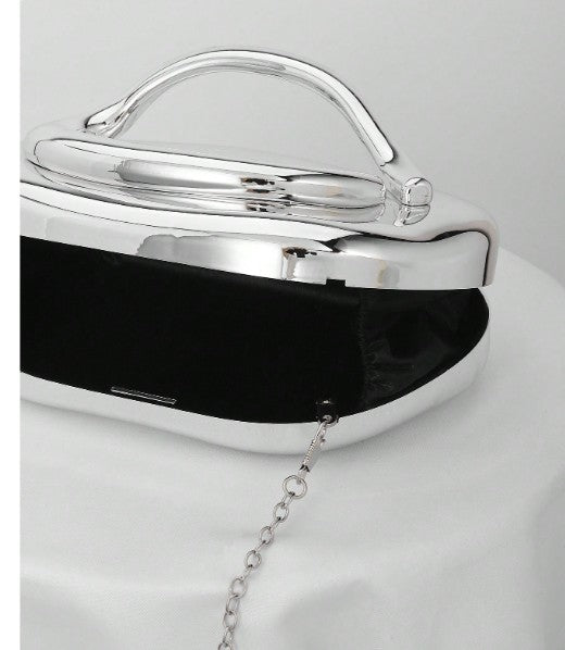 MEL CLUTCH BAG SILVER