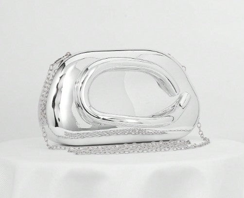 MEL CLUTCH BAG SILVER