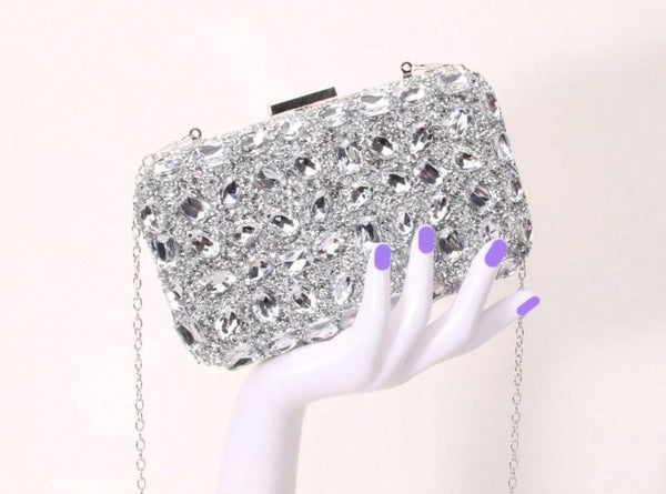 JINX CLUTCH BAG SILVER