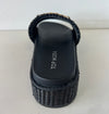 TRACI-36
- Black Raffia Sandal
- Open Toe
- Bit Detail
- Slip On
- Flatform Sole, Approx. 2"