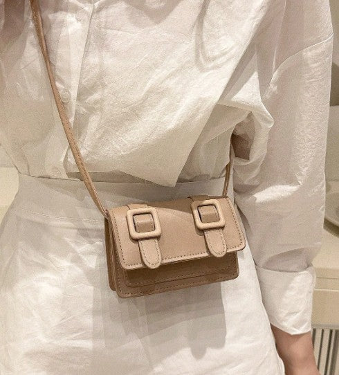 TRINA NUDE MINI BAG WITH CROSS BODY STRAP